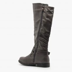 Fashion Focus Newest Arrivals Zipper Accented Riding Boots FINAL SALE