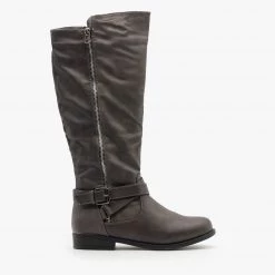 Fashion Focus Newest Arrivals Zipper Accented Riding Boots FINAL SALE