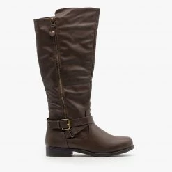 Fashion Focus Newest Arrivals Zipper Accented Riding Boots FINAL SALE