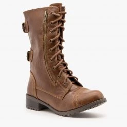 Soda Shoes Newest Arrivals Zipper Detail Combat Boots