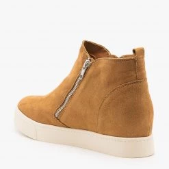 Soda Shoes Newest Arrivals Zippered Ankle Fashion Sneakers