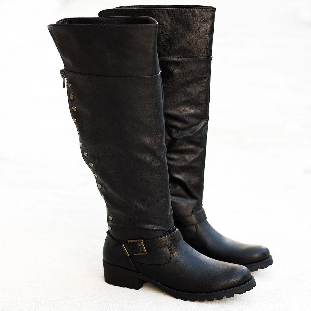 Bamboo Zippered Biker Boot Newest Arrivals 1 Bamboo Zippered Biker Boot Newest Arrivals