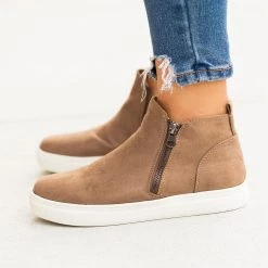 Soho Girls Zippered Fashion Ankle Sneakers FINAL SALE