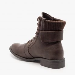 Top Moda Zippered Sweater Cuff Boots FINAL SALE